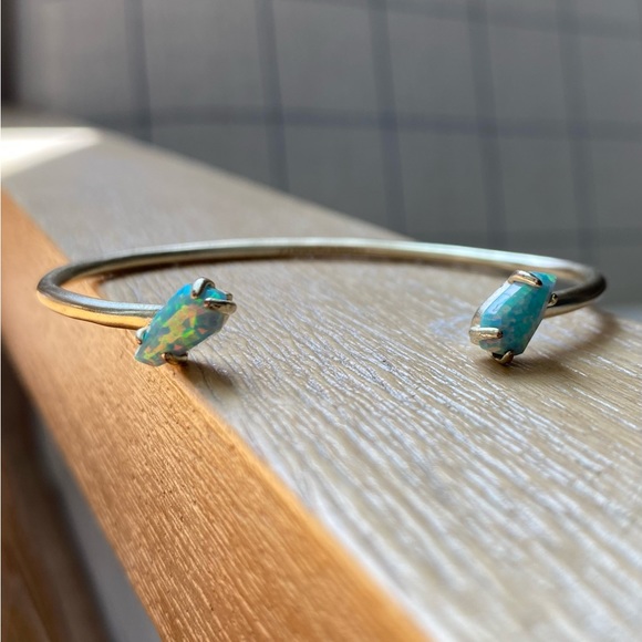 Kendra Scott Gold Cuff Bracelet with color pearl stones - Picture 5 of 7